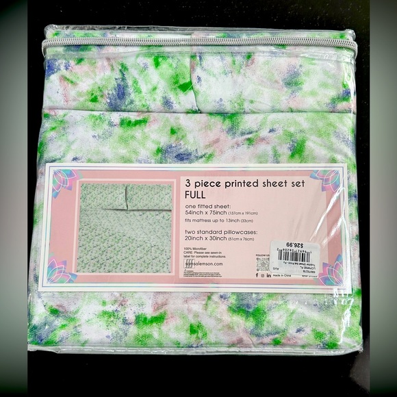 LULU & COCO Tie-Dye, 3 Piece Sheet Set - Picture 2 of 3